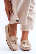 Mokasyny Model Si Passione FT246 Beige 