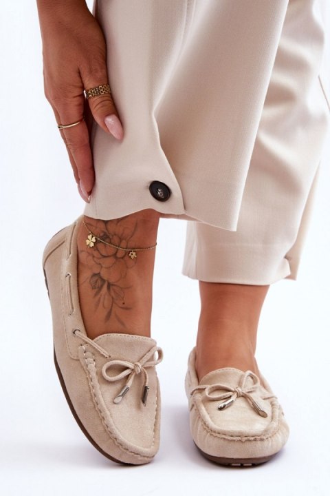 Mokasyny Model Si Passione FT246 Beige 