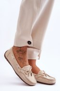 Mokasyny Model Si Passione FT246 Beige 