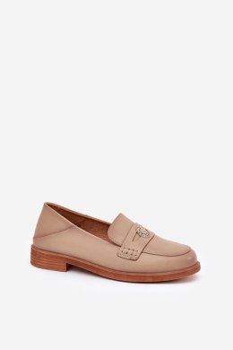 Mokasyny Model Vinceza 18100 Beige 
