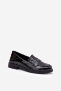 Mokasyny Model Vinceza 18100 Black Lakier 