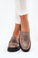 Mokasyny Model Vinceza 18109 Beige 