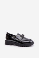 Mokasyny Model Vinceza 62187 Black Lakier 