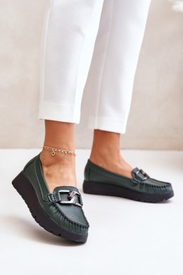Mokasyny Model Zazoo 10141 Dark Green 