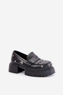 Półbuty Model DA MR880-102 Black Skóra 