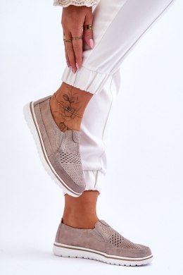 Półbuty Model Inez 20PB18-1653 Beige/Gold 