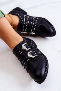 Półbuty Model Lu Boo XW37311 Black Skóra 