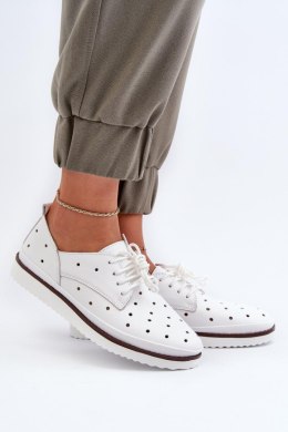 Półbuty Model S.Barski LR182 White 