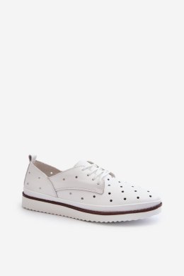Półbuty Model S.Barski LR182 White 