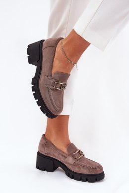 Półbuty Model Vinceza 39921 Dark Beige 
