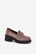 Półbuty Model Vinceza 39921 Dark Beige 