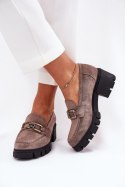 Półbuty Model Vinceza 39921 Dark Beige 