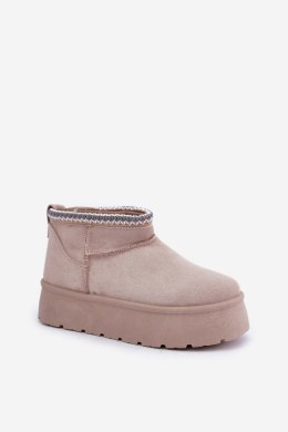 Śniegowce Model Heslania HY877-39 Light Beige 