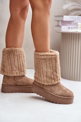 Śniegowce Model Lisonea 24BT30-8021 Beige 