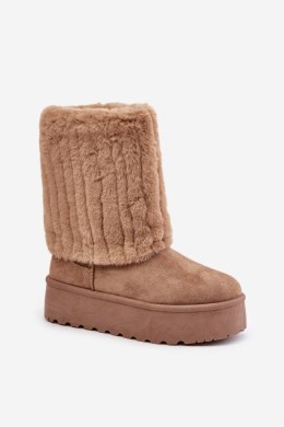Śniegowce Model Lisonea 24BT30-8021 Beige 
