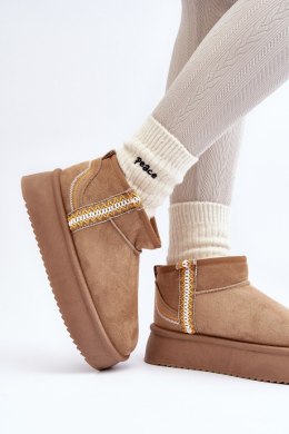 Śniegowce Model Udra UA-1833 Light Brown 