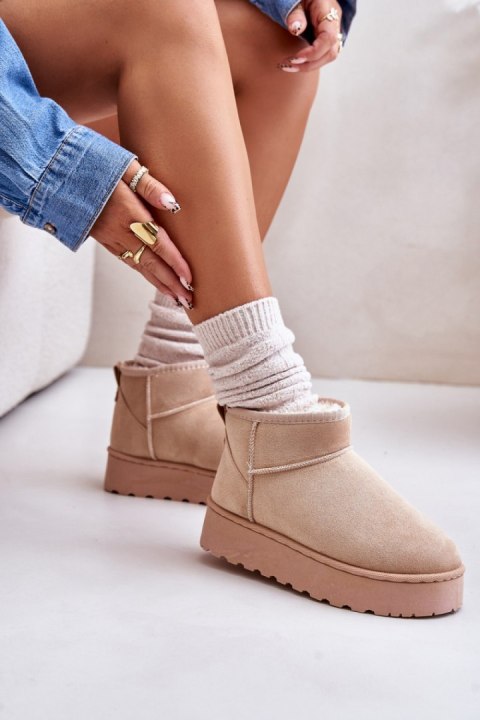 Śniegowce Model Xamella 20216-4C Beige Śniegowce Model Xamella 20216-4C Beige