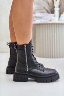 Workery Model Skóry Big Star MM274578 Black 