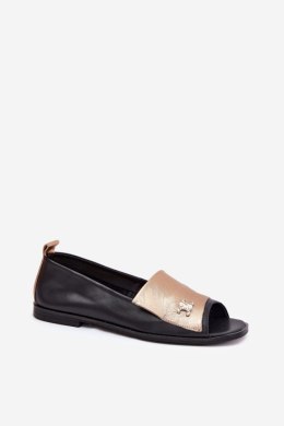 Baleriny Model Zazoo 1865 Gold/Black 