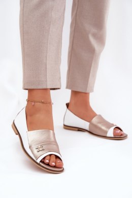 Baleriny Model Zazoo 1865 White/Gold 