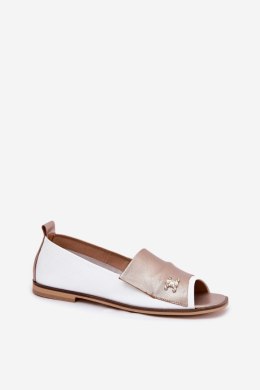Baleriny Model Zazoo 1865 White/Gold 