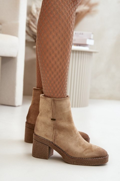 Botki Model Arkesia KE219 Beige Botki Model Arkesia KE219 Beige