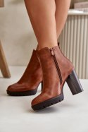 Botki Model Bioria UK157 Camel 