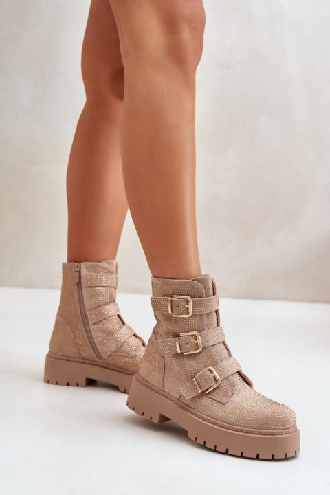 Botki Model Ciascia HB-277 Beige Botki Model Ciascia HB-277 Beige