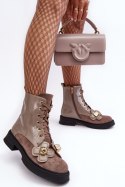 Botki Model DA MR870-76 Grey/Brown 