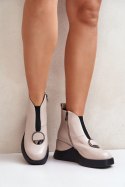 Botki Model DA MR880-136 Beige 