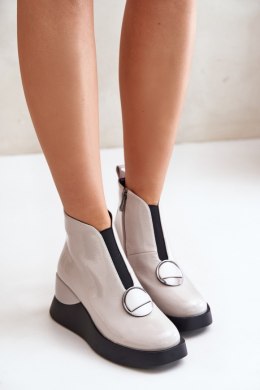 Botki Model DA MR880-136 Light Grey 