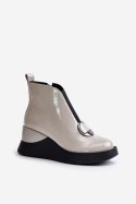Botki Model DA MR880-136 Light Grey 