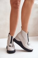 Botki Model DA MR880-136 Light Grey 