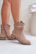 Botki Model Elletinnia 24BT02-3046 Beige 