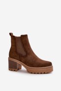 Botki Model Irissinae KE217 Brown 