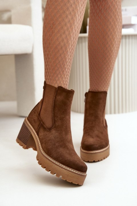 Botki Model Irissinae KE217 Brown Botki Model Irissinae KE217 Brown