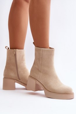 Botki Model Meriluna YK39P Light Beige 