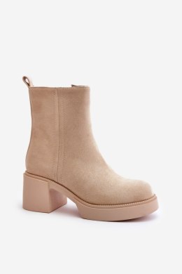 Botki Model Meriluna YK39P Light Beige 