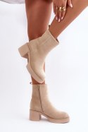 Botki Model Meriluna YK39P Light Beige 