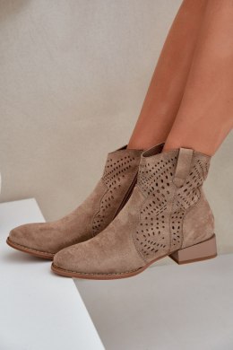 Botki Model Neliawen ASA197-30 Beige 