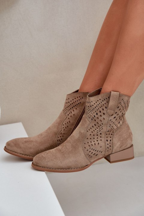Botki Model Neliawen ASA197-30 Beige Botki Model Neliawen ASA197-30 Beige