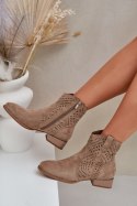 Botki Model Neliawen ASA197-30 Beige 
