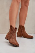 Botki Model Neliawen ASA197-30 Brown 