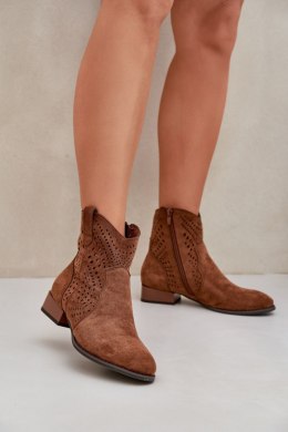 Botki Model Neliawen ASA197-30 Brown 