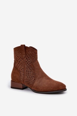 Botki Model Neliawen ASA197-30 Brown 