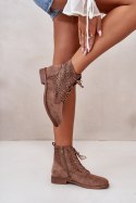 Botki Model S.Barski HY66-136 Brown 