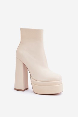Botki Model Selahra JA-26 Light Beige 