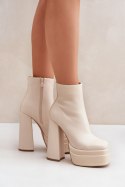 Botki Model Selahra JA-26 Light Beige 