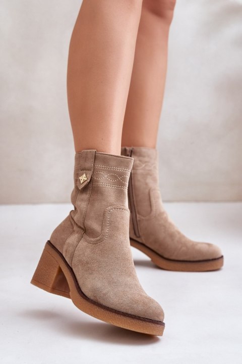 Botki Model Vailia RMR2460-21 Beige 