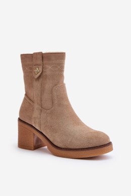 Botki Model Vailia RMR2460-21 Beige 